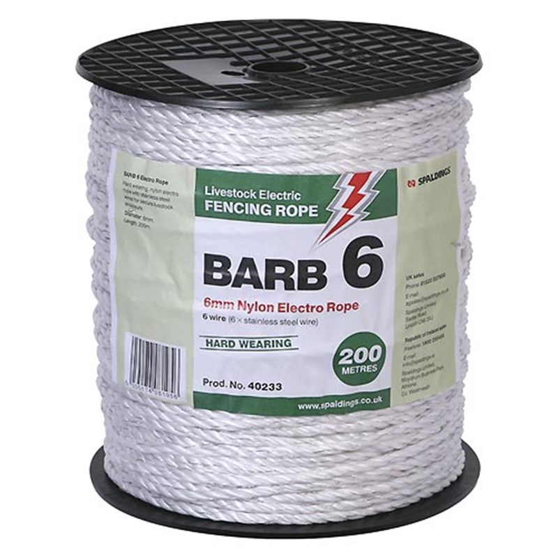 6 Wire Electro Rope, 6mm x 200m