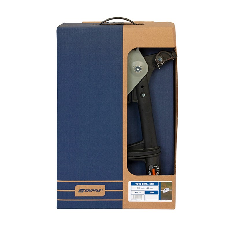 Medium GRIPPLE® Plus Professional Pack (Tensioning Tool with 250 Medium Gripples Plus joiners)