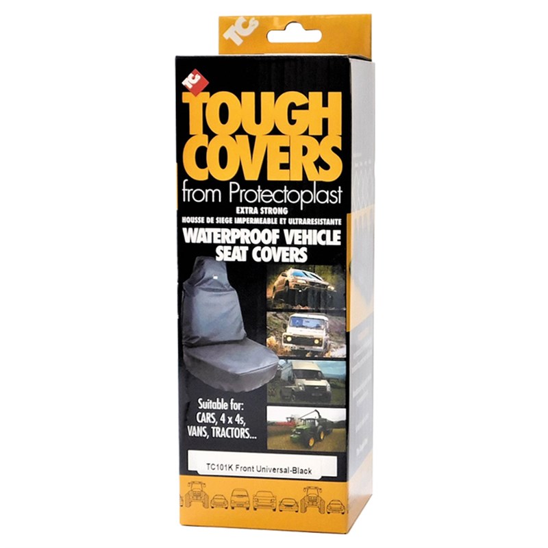 Universal Front Seat Cover, Grey (Single)