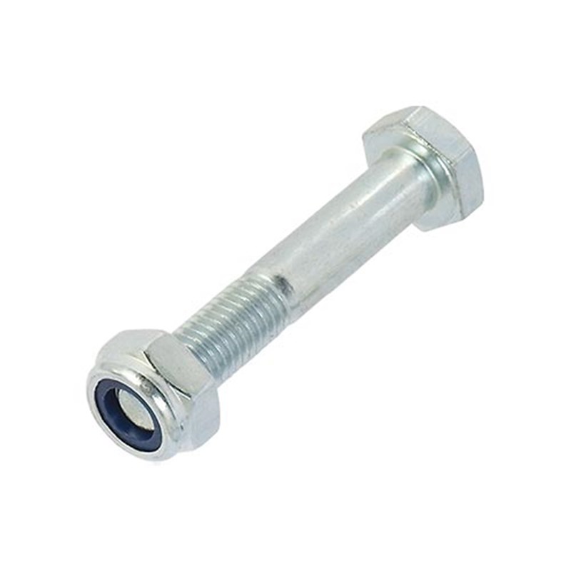 M12 x 70 Plated High Tensile Bolts & Nylon Lock Nuts (Pk 10)