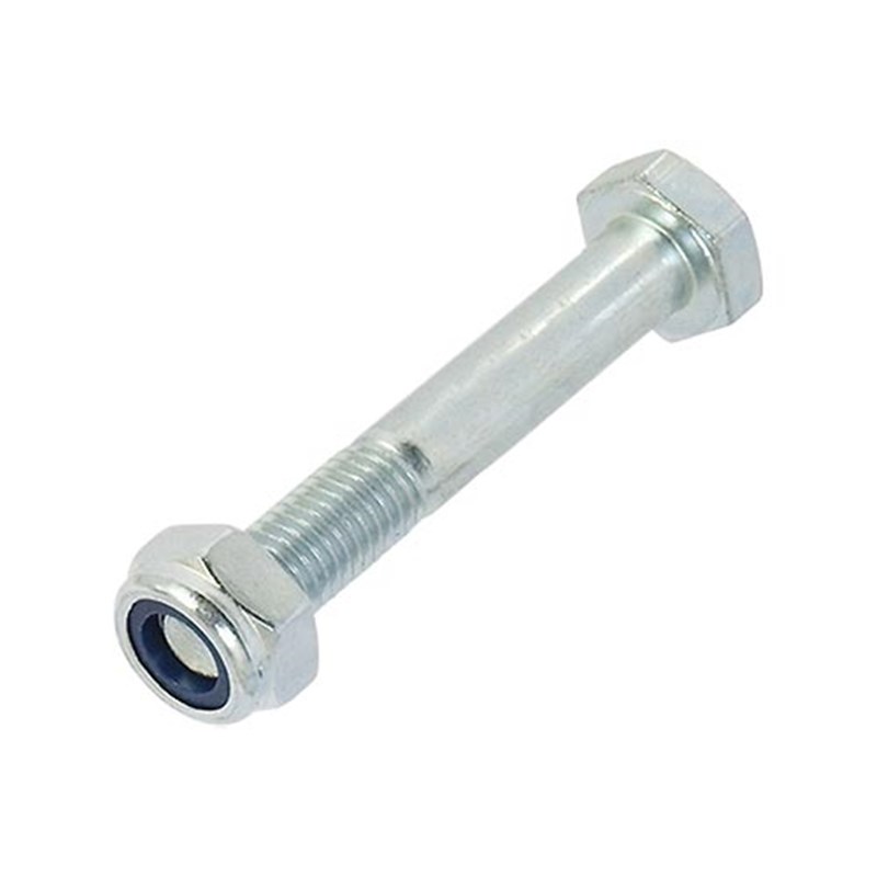 M12 x 80 Plated High Tensile Bolts & Nylon Lock Nuts (Pk 10)