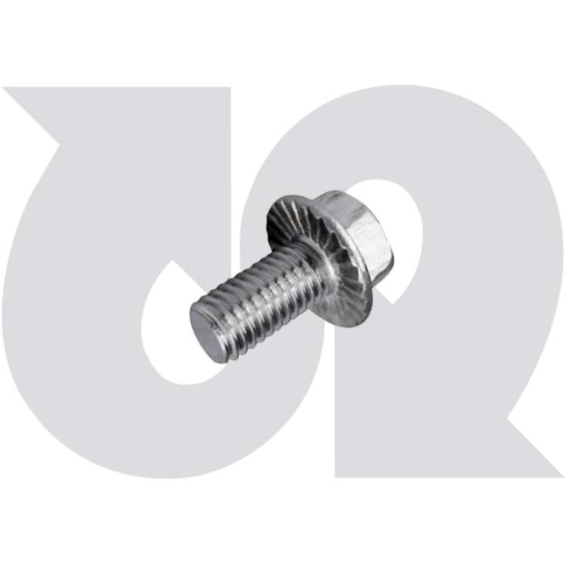 M10 x 1.5 x 20mm Under Serrated Flange Hex Screw, 8.8G (Pk 25)