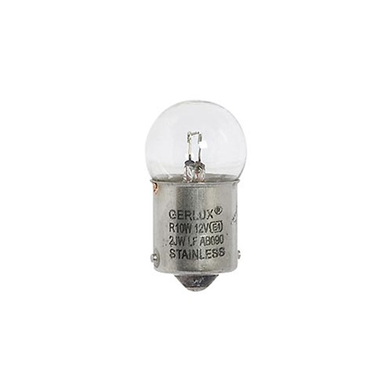 12v Bulb (245) 10 Watt, single contact (Pk 10)