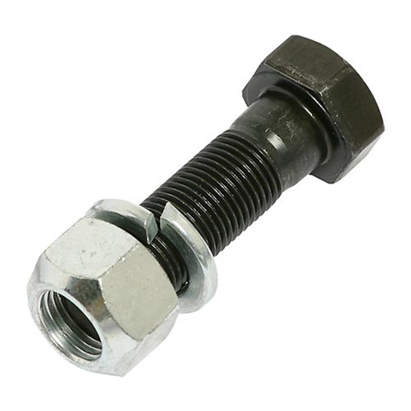M16 x 50mm (1.5) HT (G10.9) Bolt, Deep Nut & Spring Washer (pk 10)