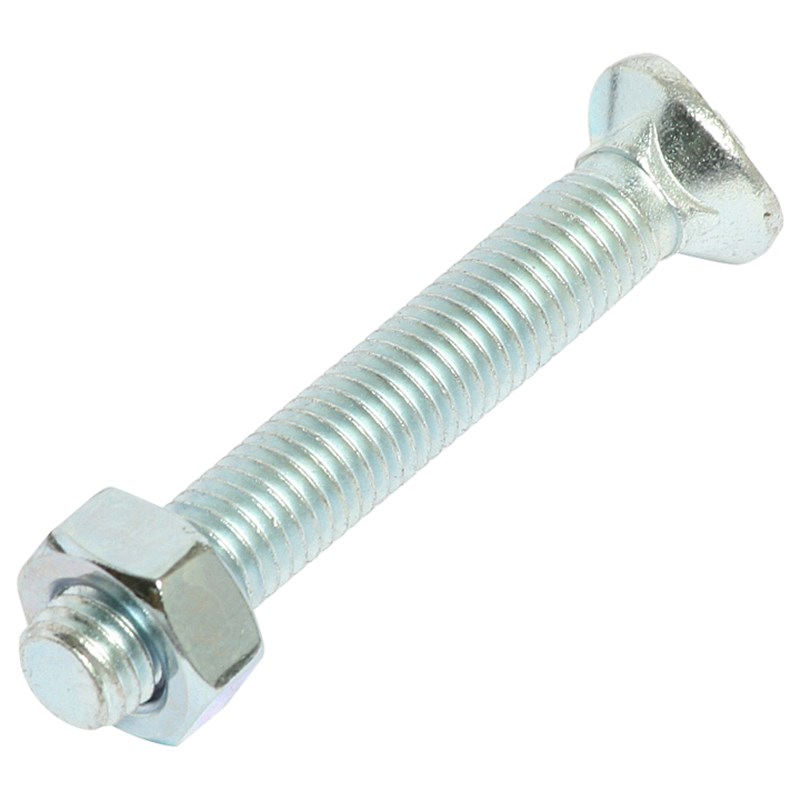 M10 x 70mm Saddle Head Plated HT (G10.9) Bolt & Nut (Pk 25)