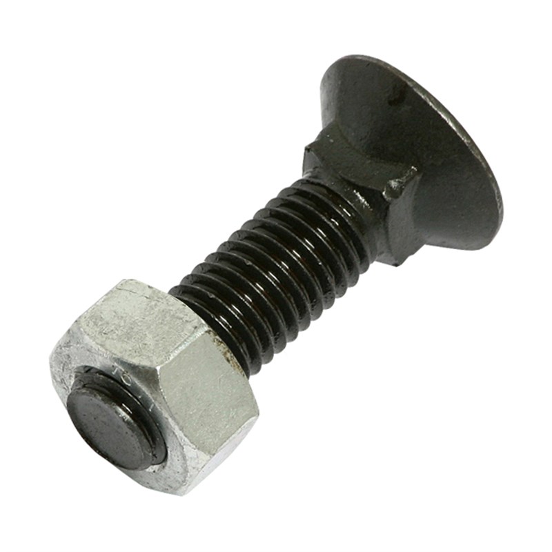 M12 x 50mm HT (G10.9) Plough Bolt & Nut (Pk 25)