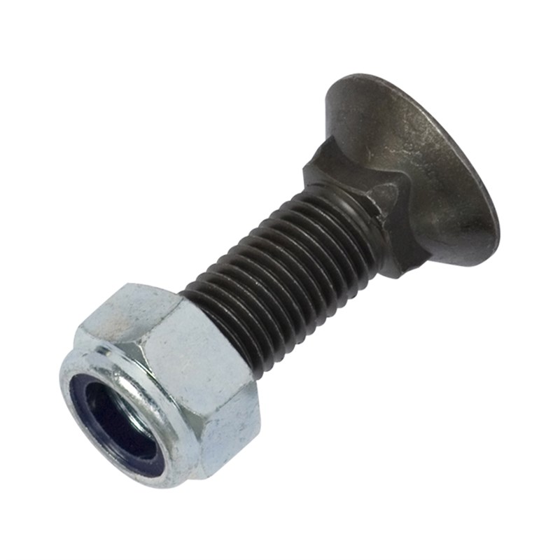 M16 x 50mm HT (G10.9) Plough Bolt & Lock Nut (Pk 25)