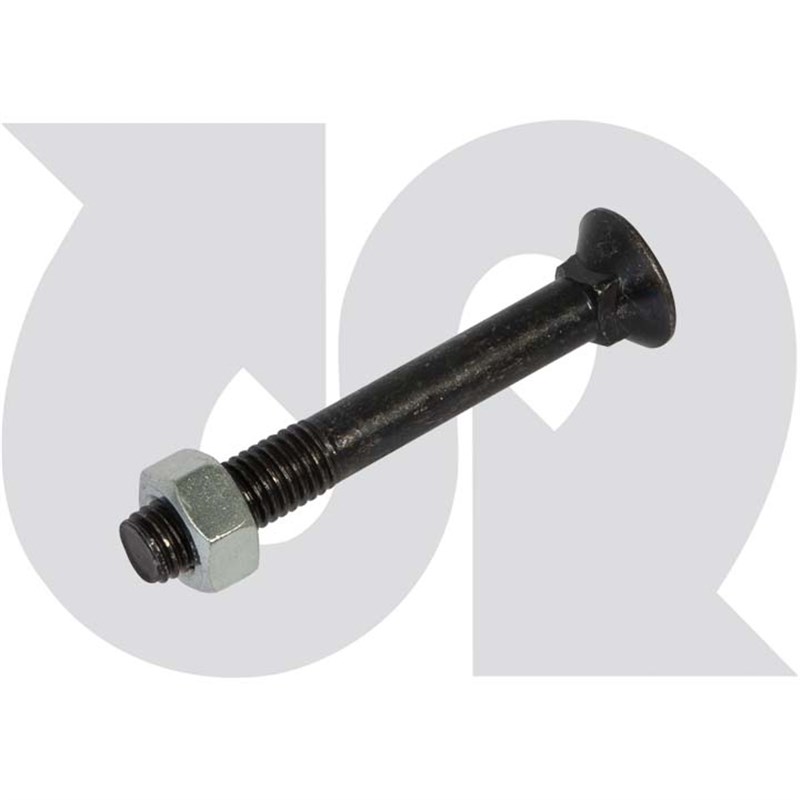 M12 x 90mm (Gr 12.9) Plough Bolt & Nut (single)