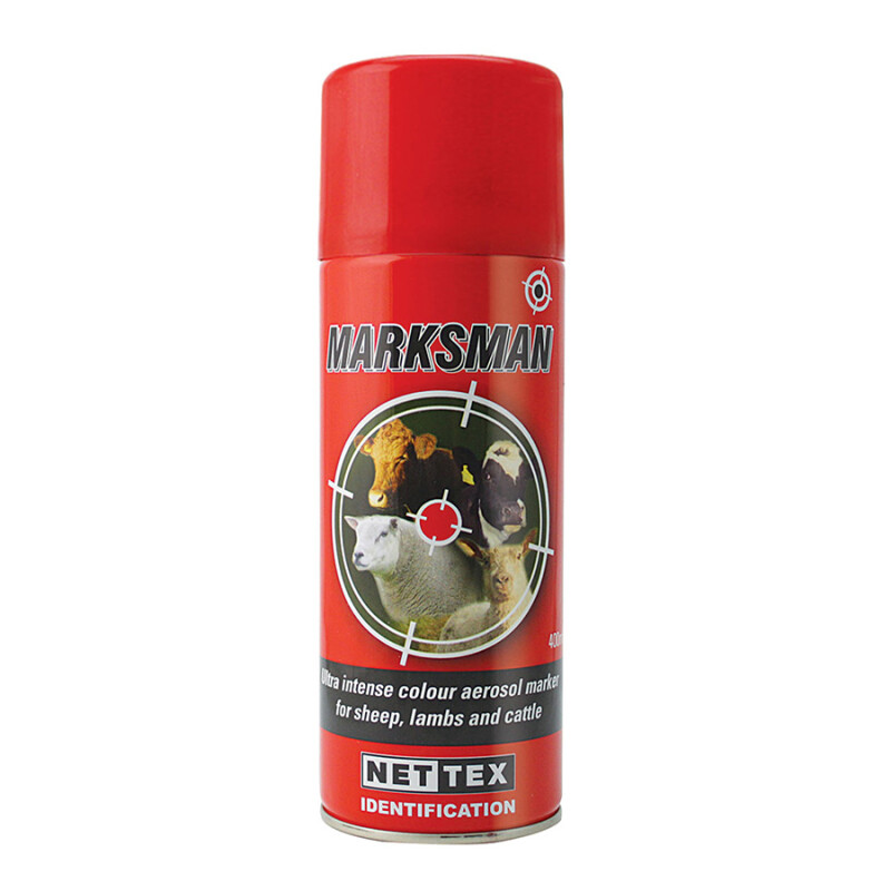 Red - Marksman Aerosol Fleece Marker Spray, 400ml
