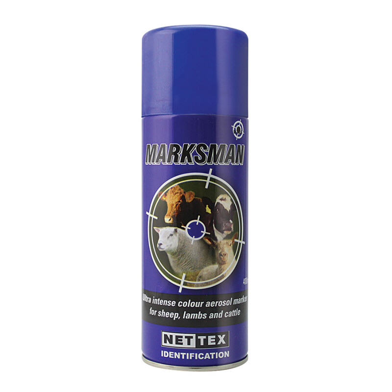 Blue - Marksman Aerosol Fleece Marker Spray, 400ml