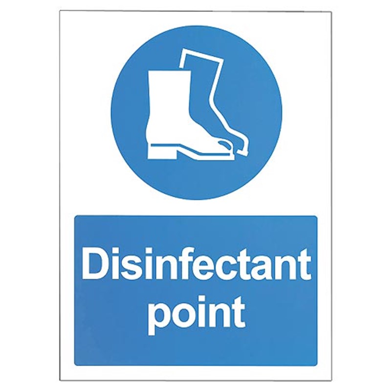 Disinfectant Point Sign 500 x 375 x 6mm