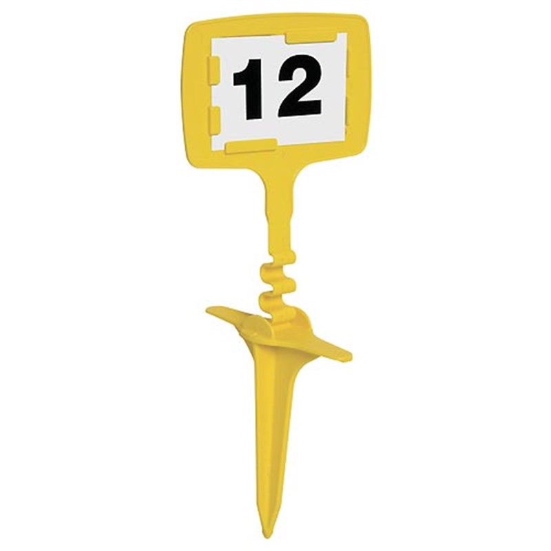 Flexi-Peg Markers, Yellow, with inserts (Pk 5)