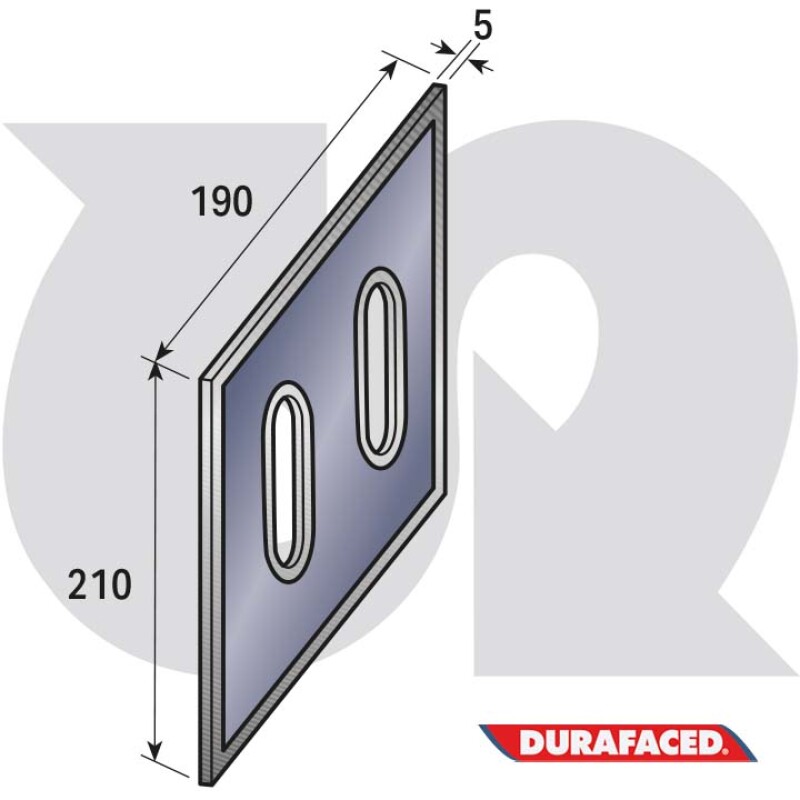 Durafaced® Weld-on Leg Wear Plate L.H.