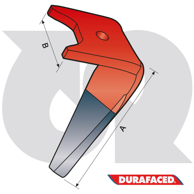Durafaced® Series 30 Profile Single Hole Tine R.H.