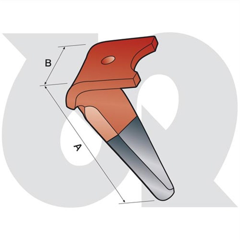 Durafaced® quick-fit Single Hole Tine L.H. (15mm thick)