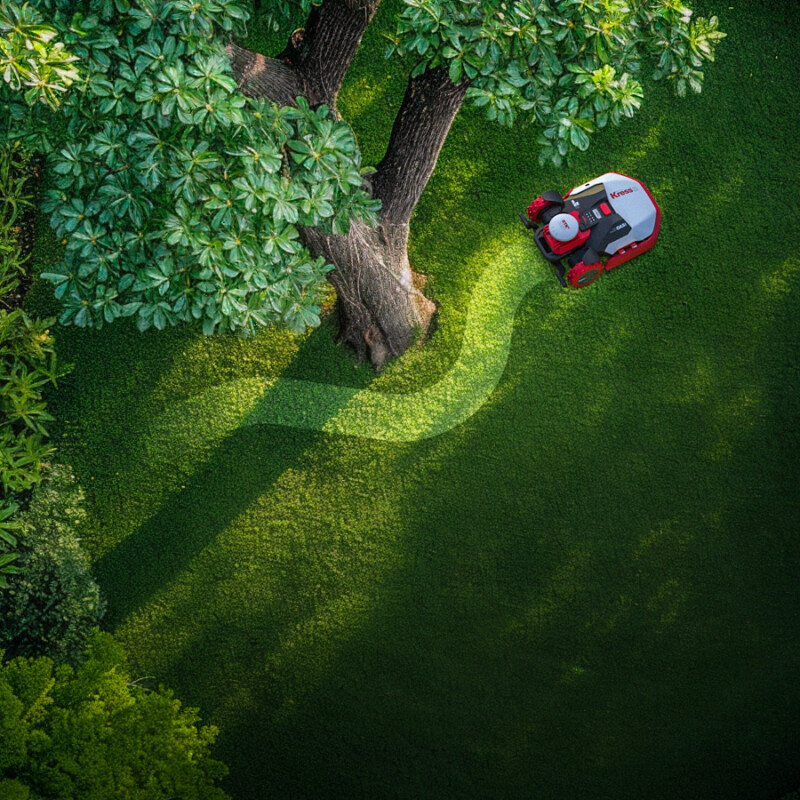 Kress Mission RTKn 2,000m2 Robotic Lawn Mower with OAS (Obstacle Avoidance System) (KR172E.A)