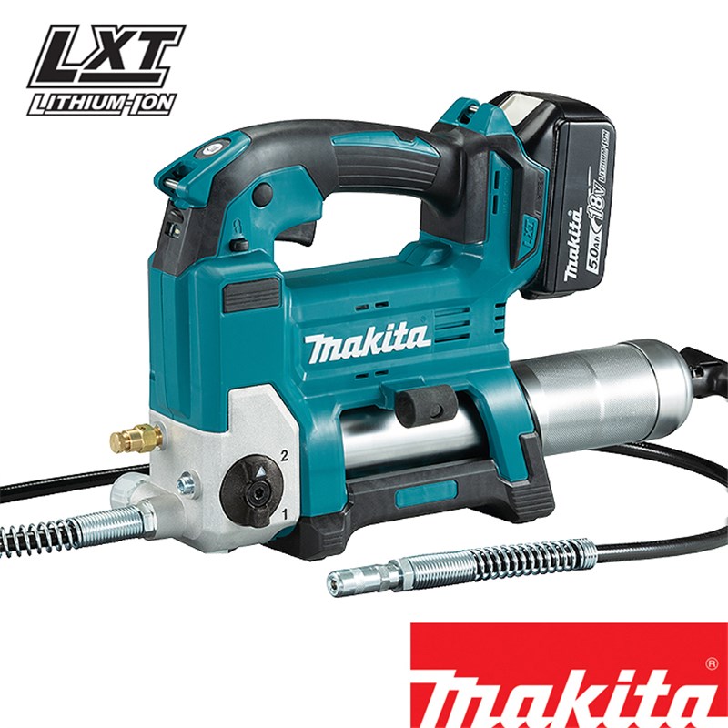 Makita DGP180RT 18V Grease Gun LXT with 1 x 5.0Ah Li-ion Battery and ...