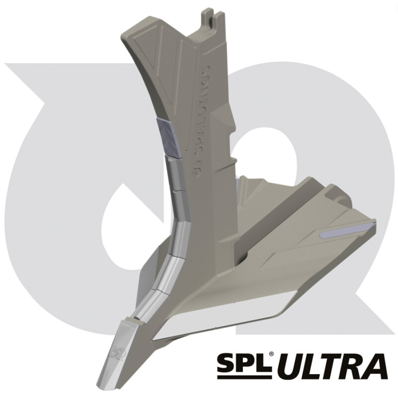 SPL® Ultra Low Draft Point, Short Shin & Wing Assembly (160mm Wide), with Full Tungsten & Hard Face (to fit TWB Subsoiler)