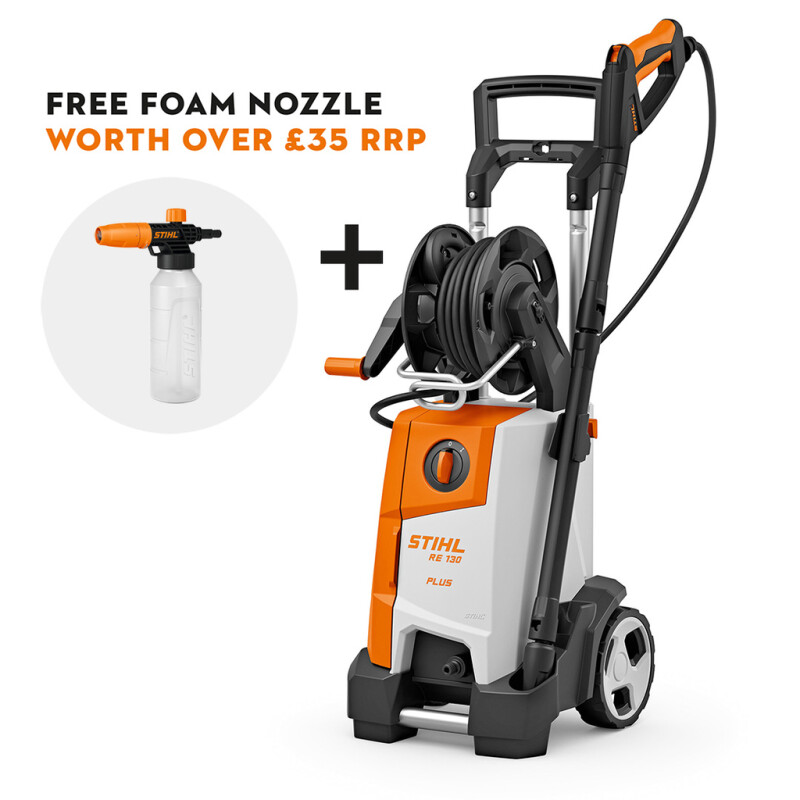 STIHL RE 130 Plus Compact Cold Pressure Washer, 230v (4950 011 4562)