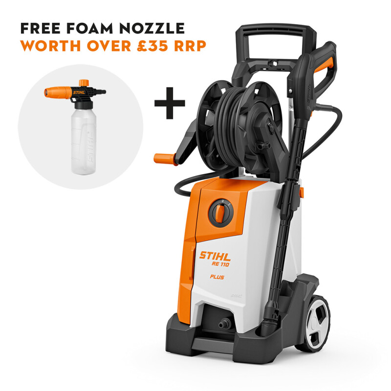 STIHL RE 110 PLUS Compact Cold Pressure Washer, 230v (4950 011 4535)