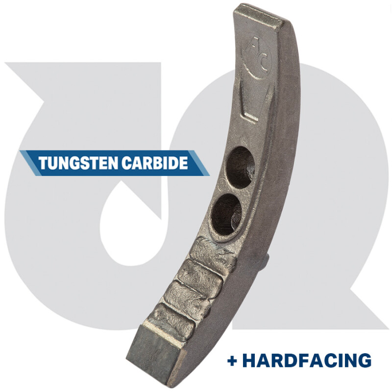 Tungsten Hardfaced 50mm Point, 2 hole, øM12, øø45mm (to fit HORSCH Cruiser)