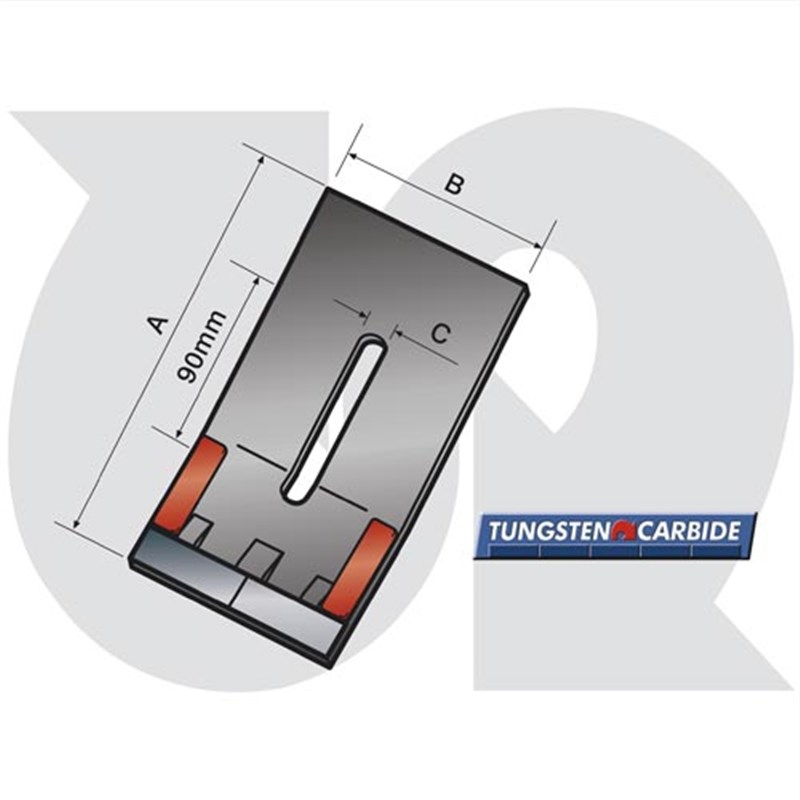 Tungsten Hardfaced Packer Roller Scraper (to fit Kuhn Maxi / Kverneland)