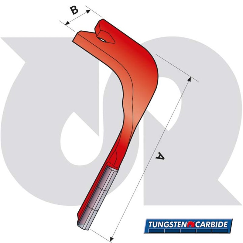 Tungsten Tipped (3x tiles) Zirkon 12 Q-fit Tine R.H.