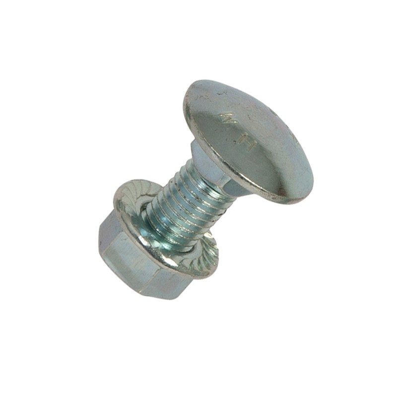 M12 x 35mm Dome Sq. Bolt c/w Nut 8.8G (Pk 25)